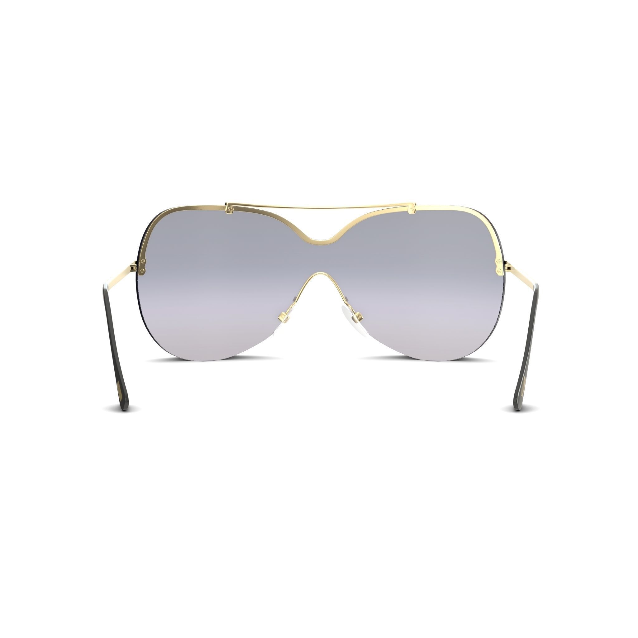Tom Ford - FT0519 Sunglasses Low-poly 3D model_1