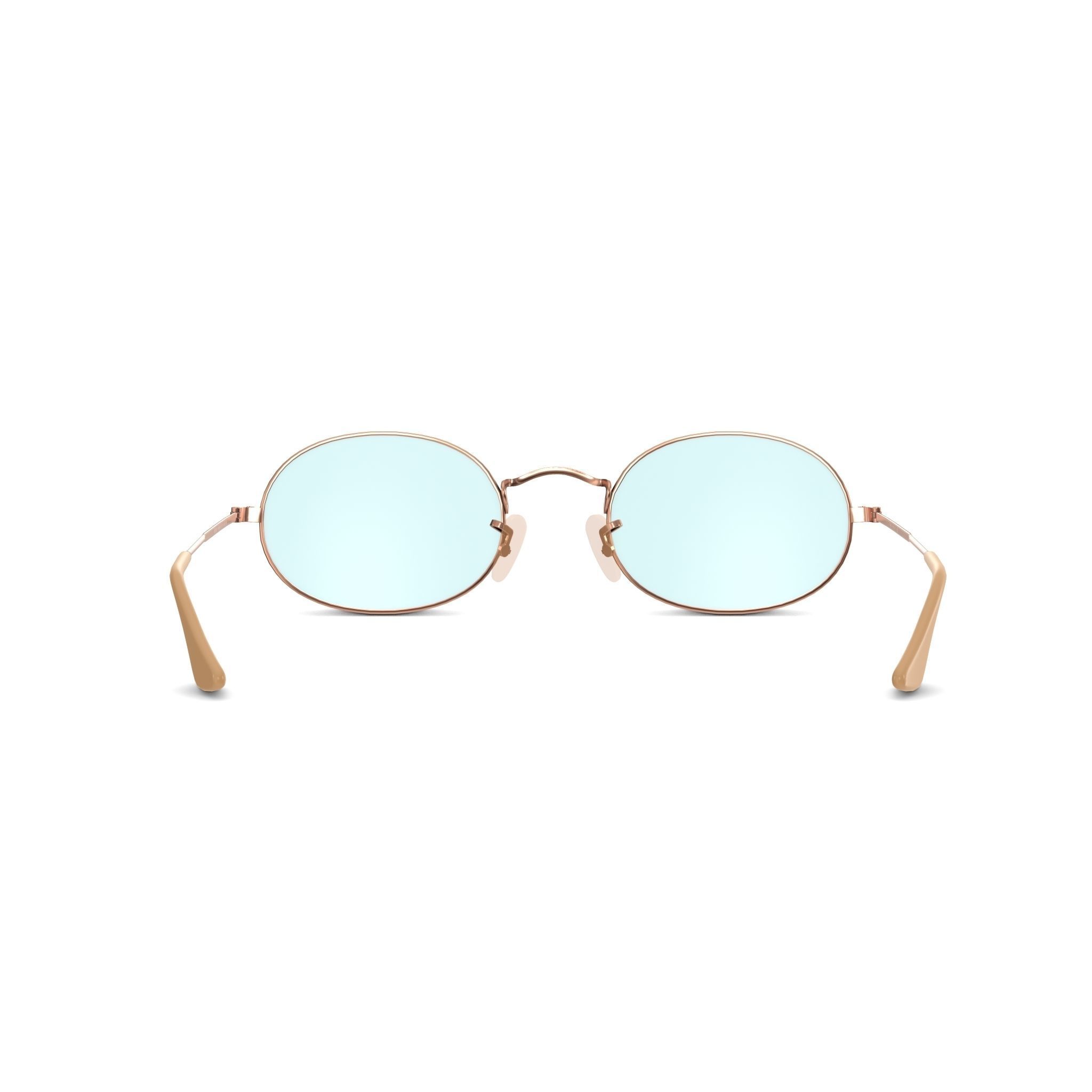 Ray-Ban Oval Washed Evolve - RB3547N 91310Y Sunglasses Low-poly 3D model_1