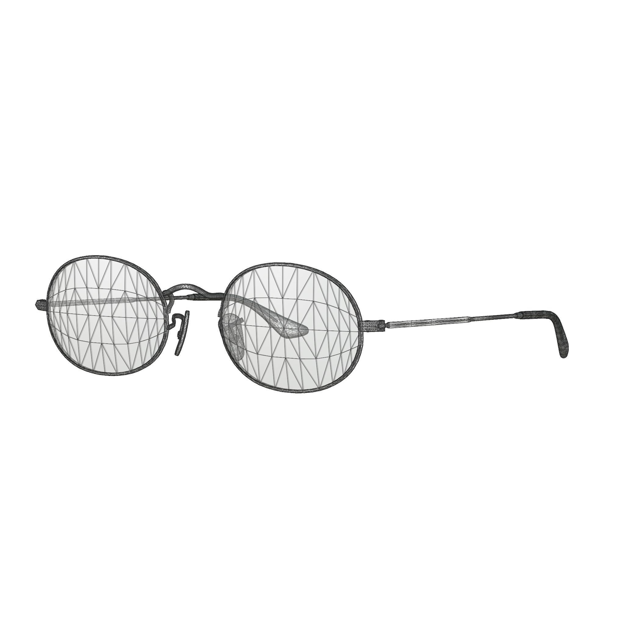 Ray-Ban Oval Washed Evolve - RB3547N 91310Y Sunglasses Low-poly 3D model_5