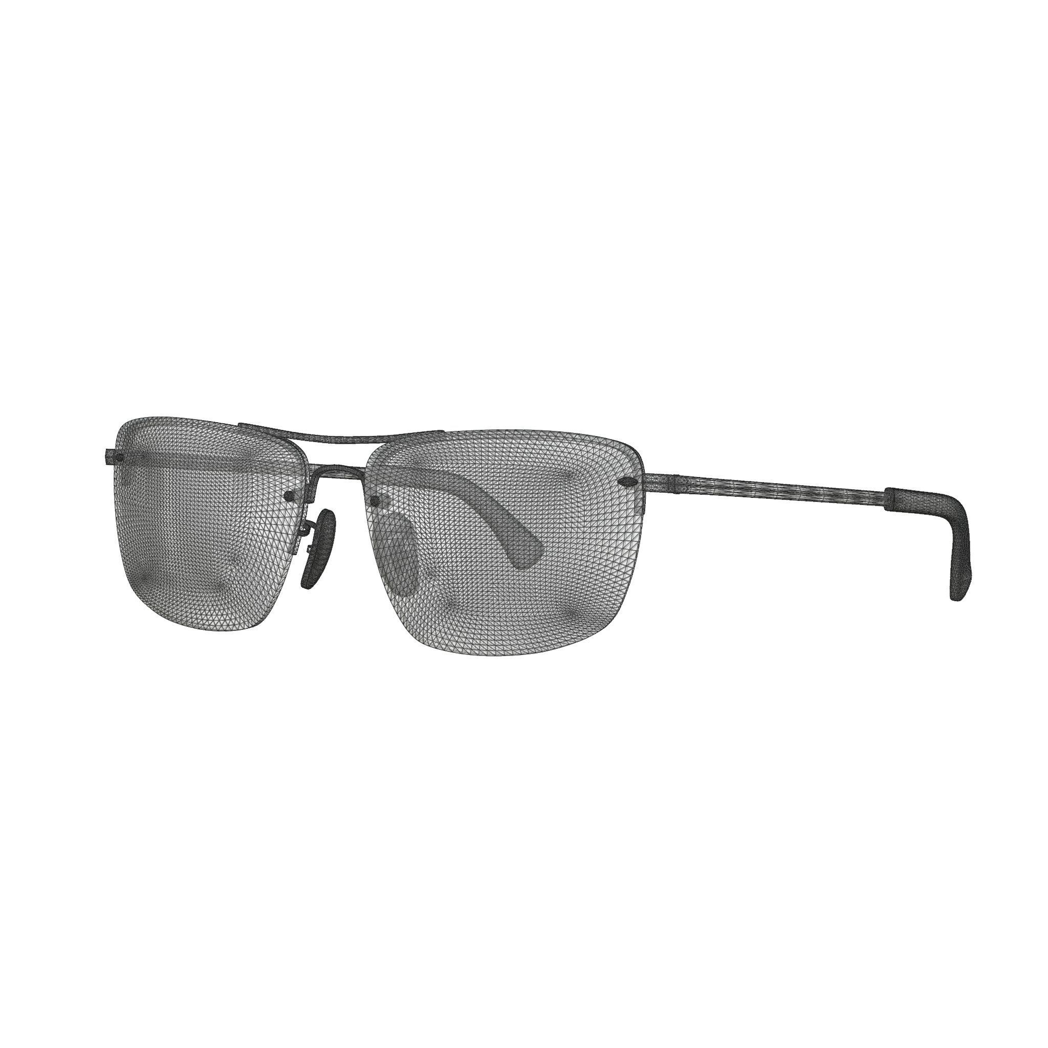 Ray-Ban - RB3607 Sunglasses Low-poly 3D model_4