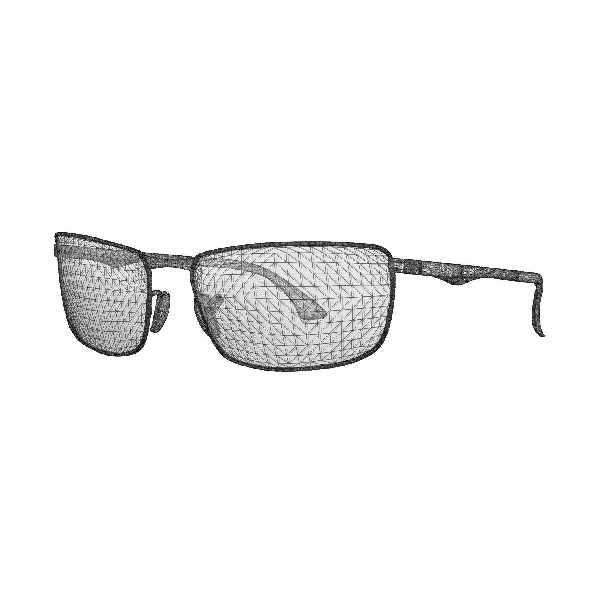 Ray-Ban - RB3498 029 Sunglasses Low-poly 3D model_4