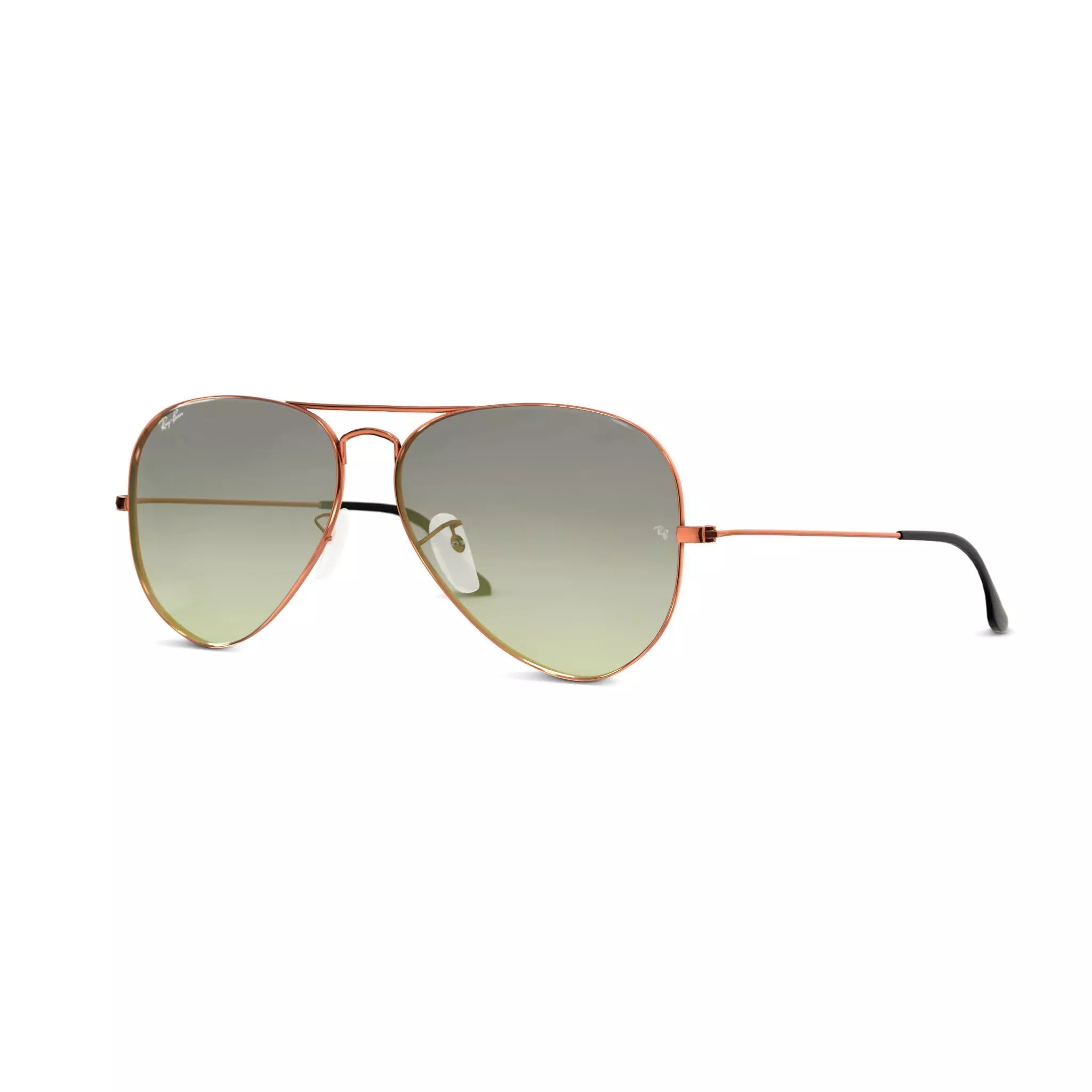 Ray-Ban Aviator - RB3026 9002A6 Sunglasses Low-poly 3D model_0