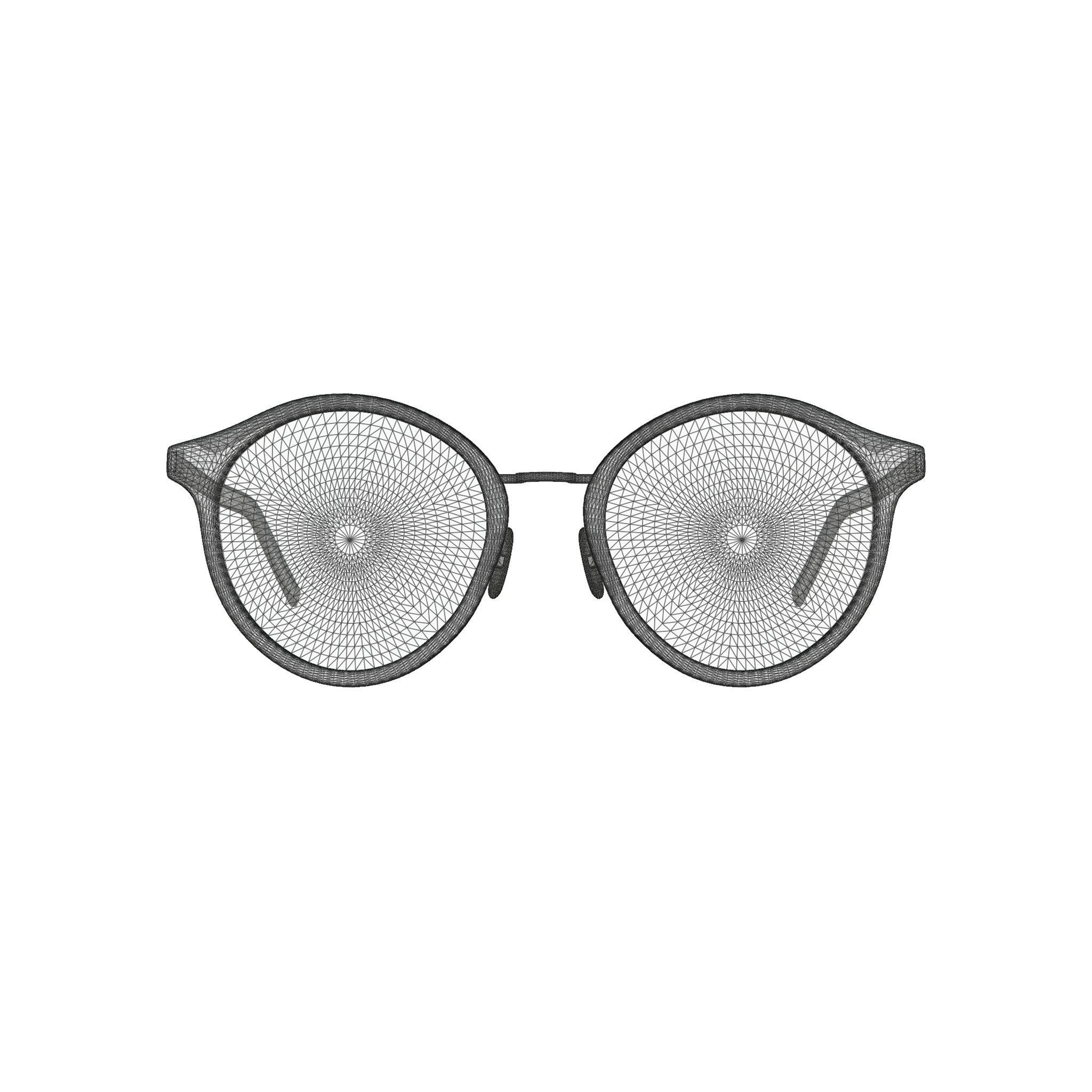 Saint Laurent - SL 57 005 Sunglasses Low-poly 3D model_7