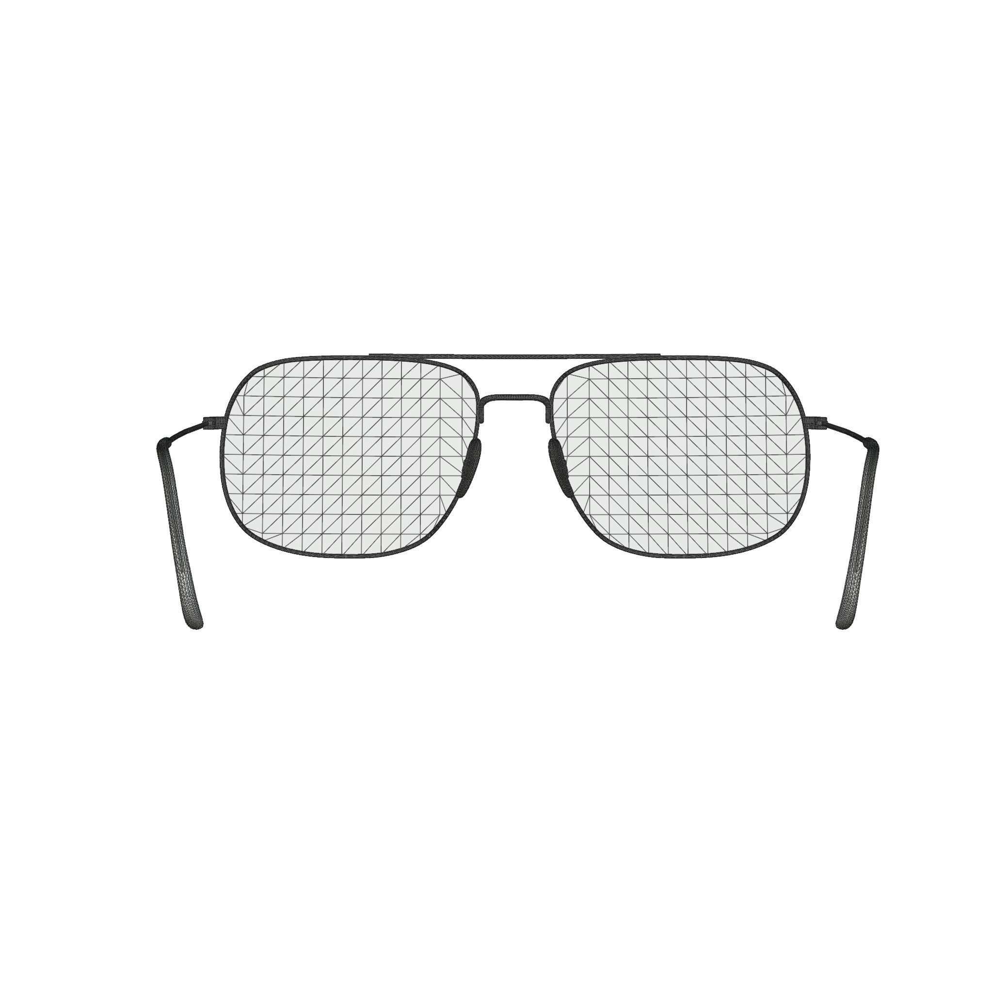 Ray-Ban - RB3595 901380 Sunglasses Low-poly 3D model_5