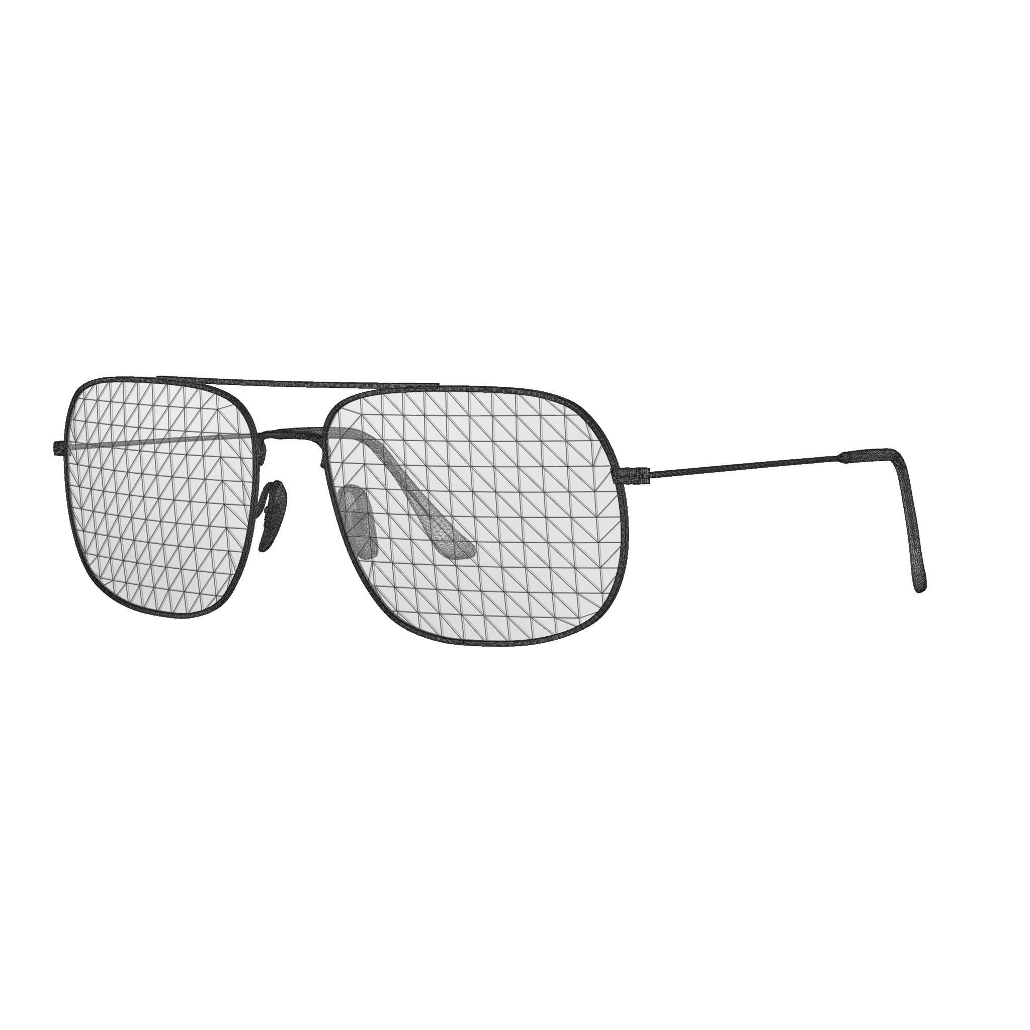 Ray-Ban - RB3595 901380 Sunglasses Low-poly 3D model_4