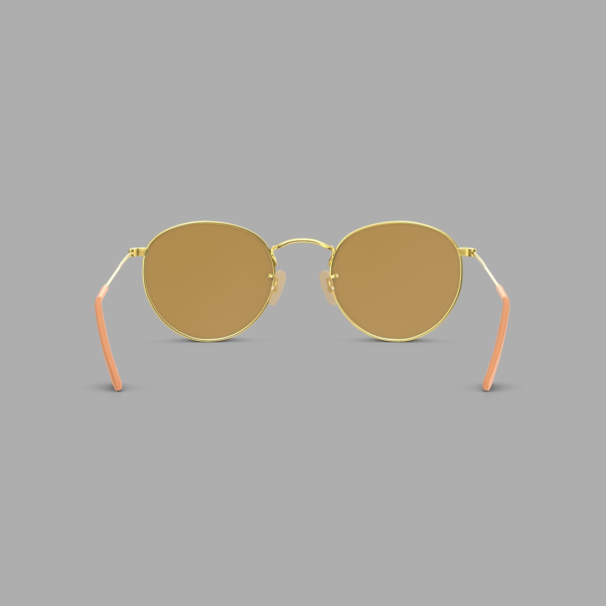 Ray-Ban Round metal - RB3447 Sunglasses Low-poly 3D model_1