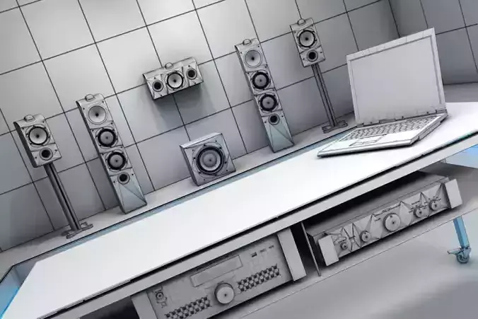 Sound System Room 3D model