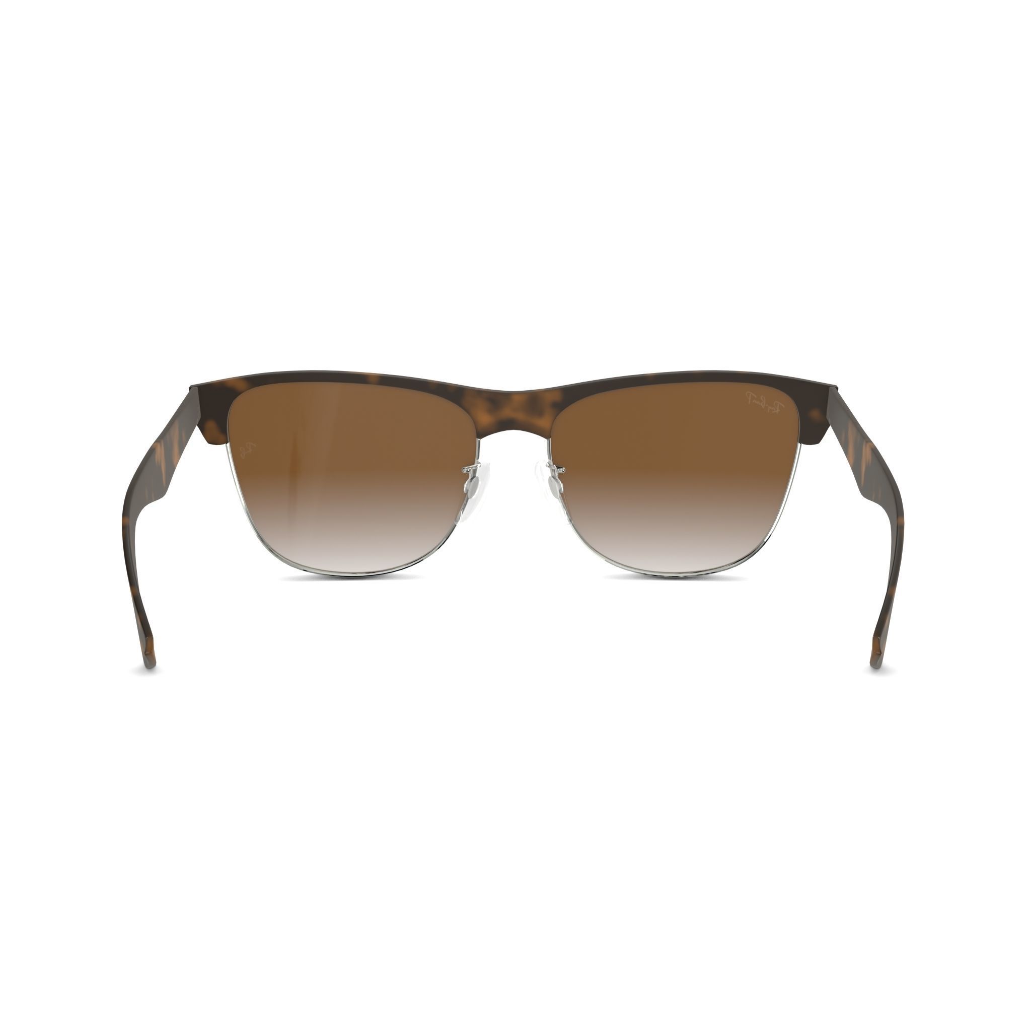 Ray-Ban Clubmaster Oversized - RB4175 Sunglasses Low-poly 3D model_1