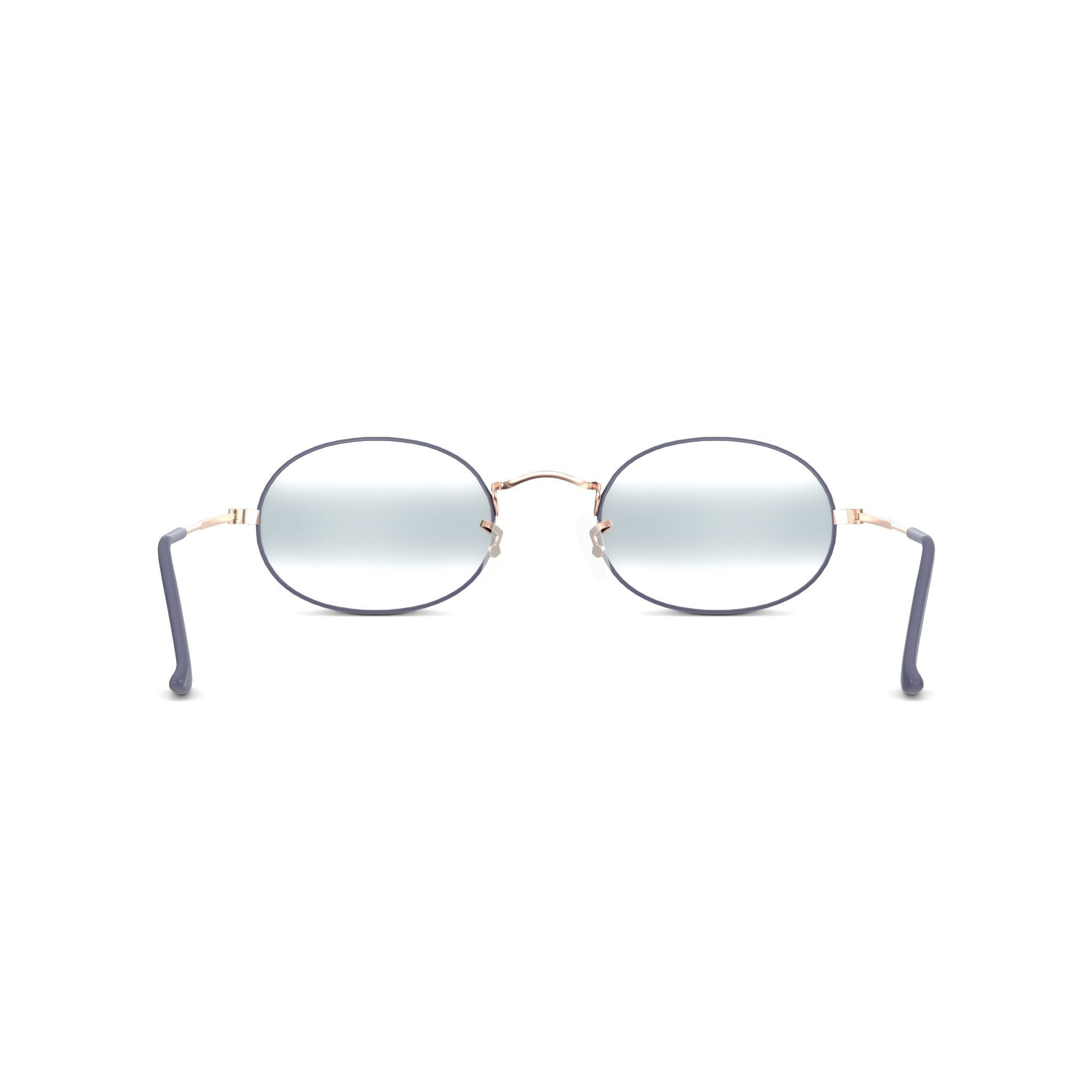 Ray-Ban Oval - RB3547 9156AJ Sunglasses Low-poly 3D model_1