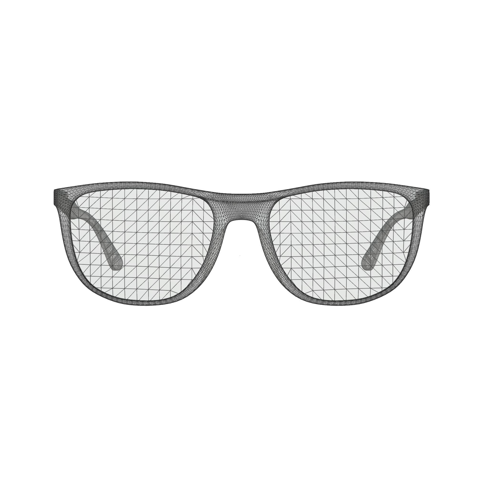 Ray-Ban  - RB4291 601S55 Sunglasses Low-poly 3D model_6