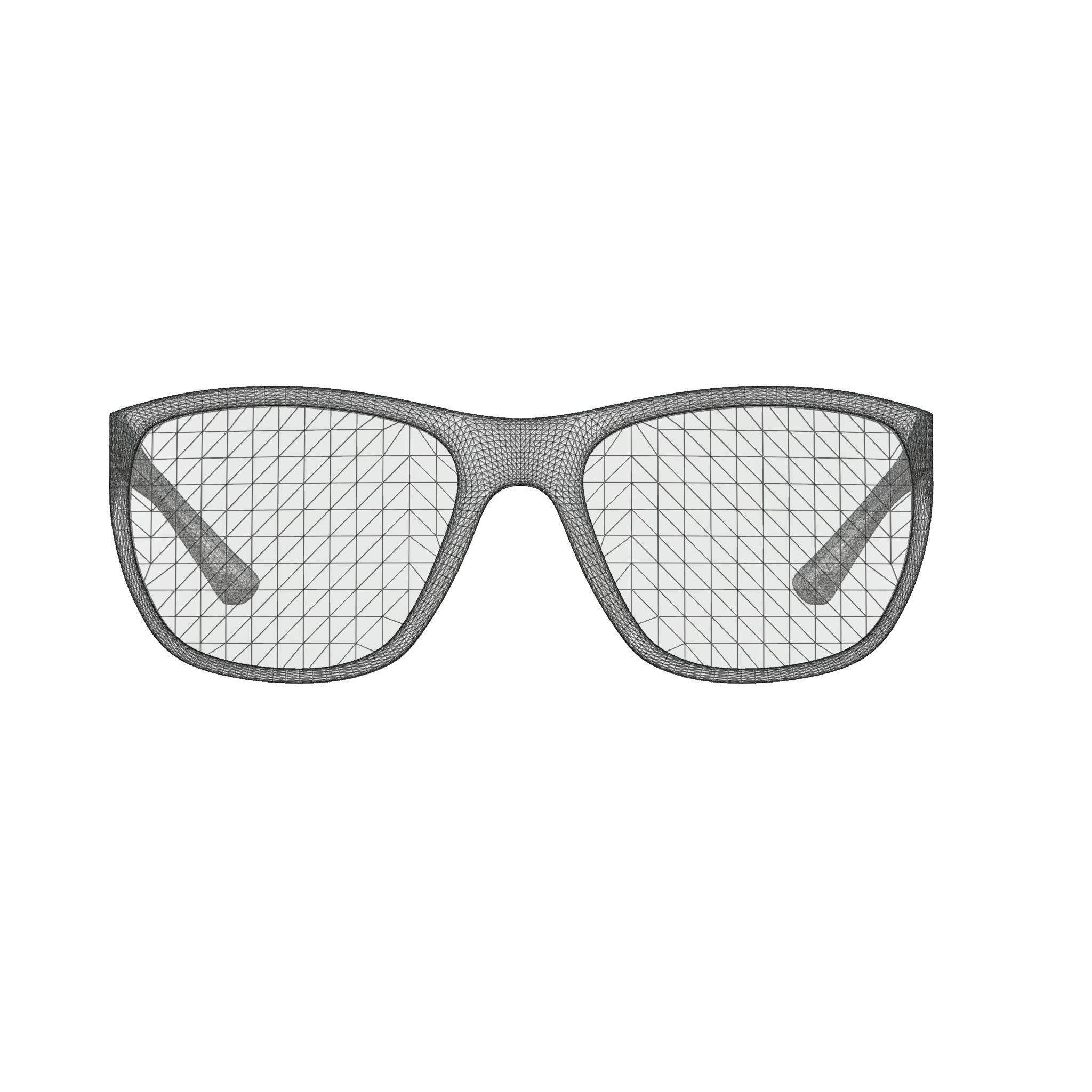 Ray-Ban -  RB4307 601 Sunglasses Low-poly 3D model_6