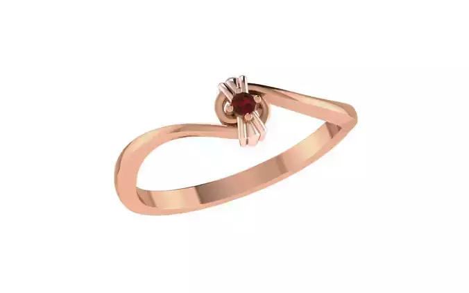 Women Diamond Ring 3dm stl render details