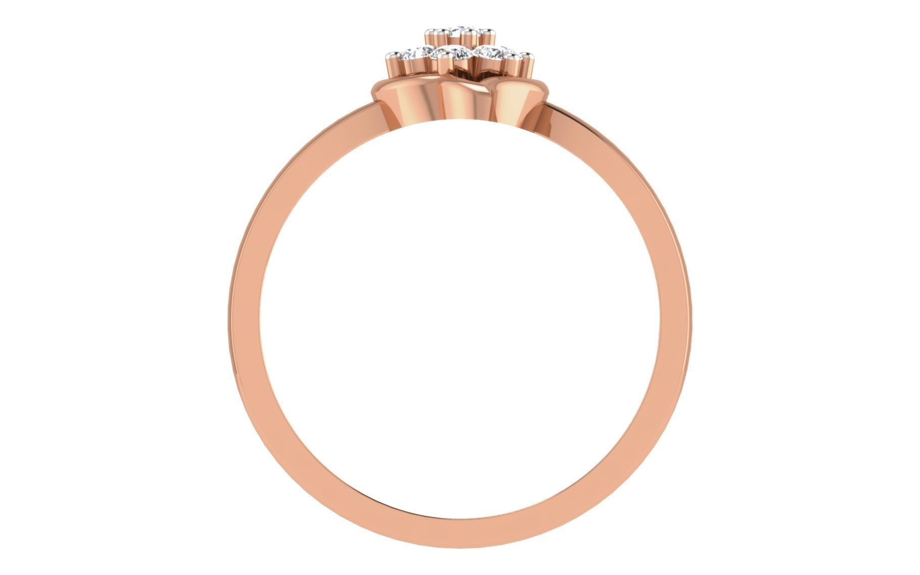 Women Diamond Ring 3dm stl render details 3D print model_4