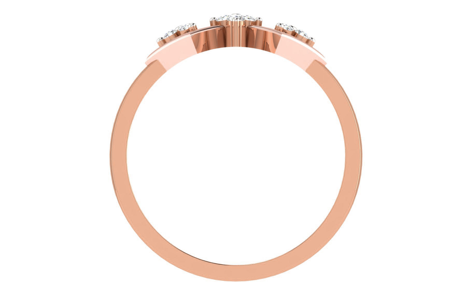 Women Diamond Ring 3dm stl render details 3D print model_2