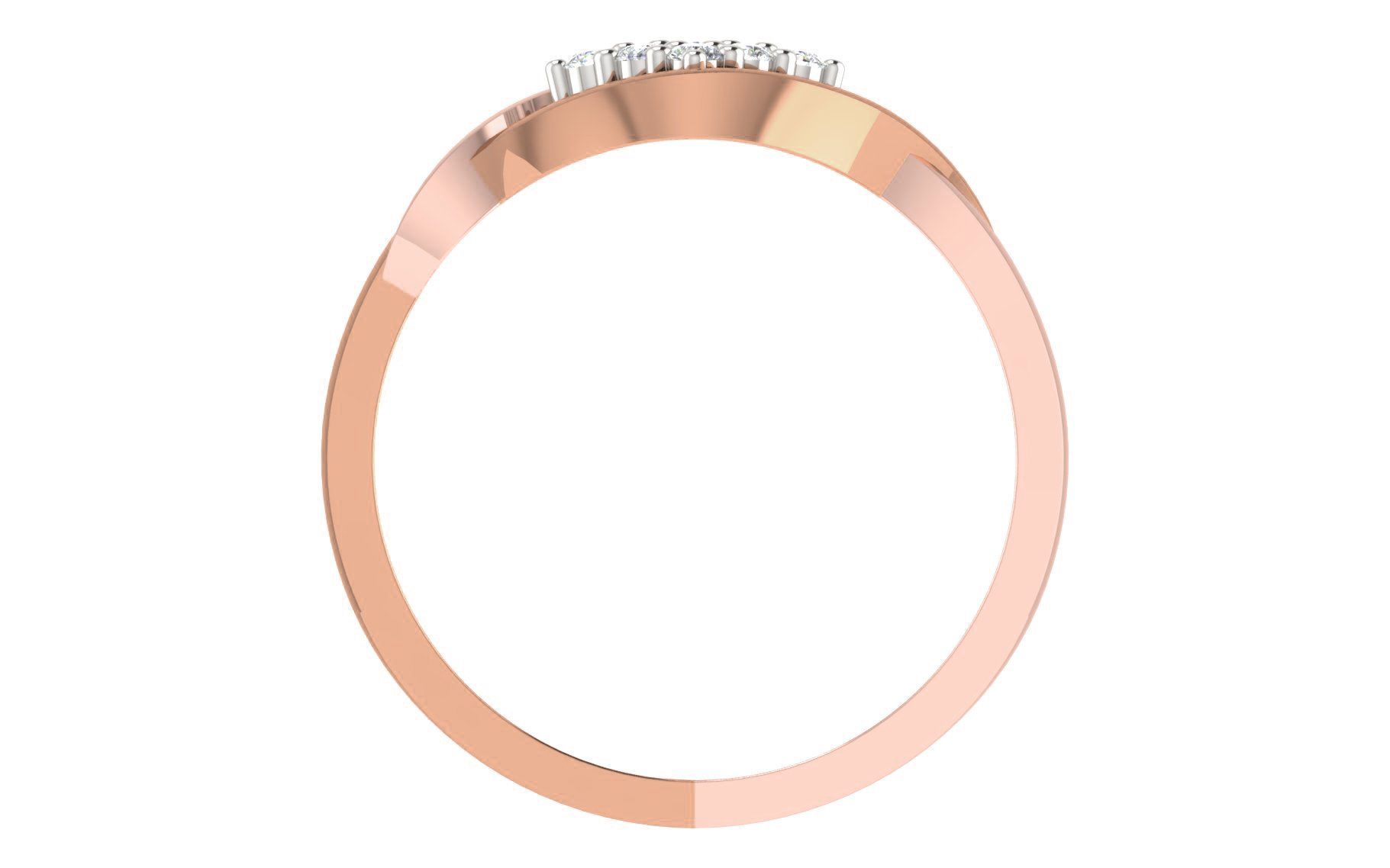 Women Diamond Ring 3dm stl render details 3D print model_2