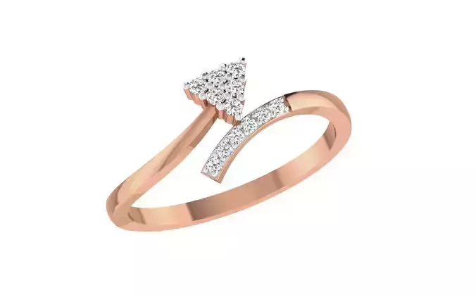 Women Diamond Ring 3dm stl render details