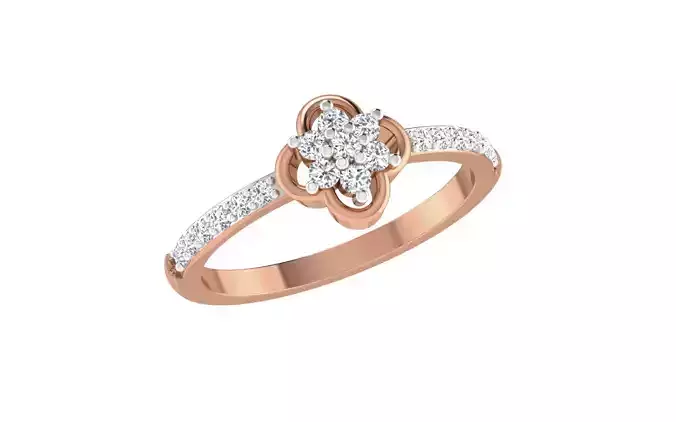 Women Diamond Ring 3dm stl render details