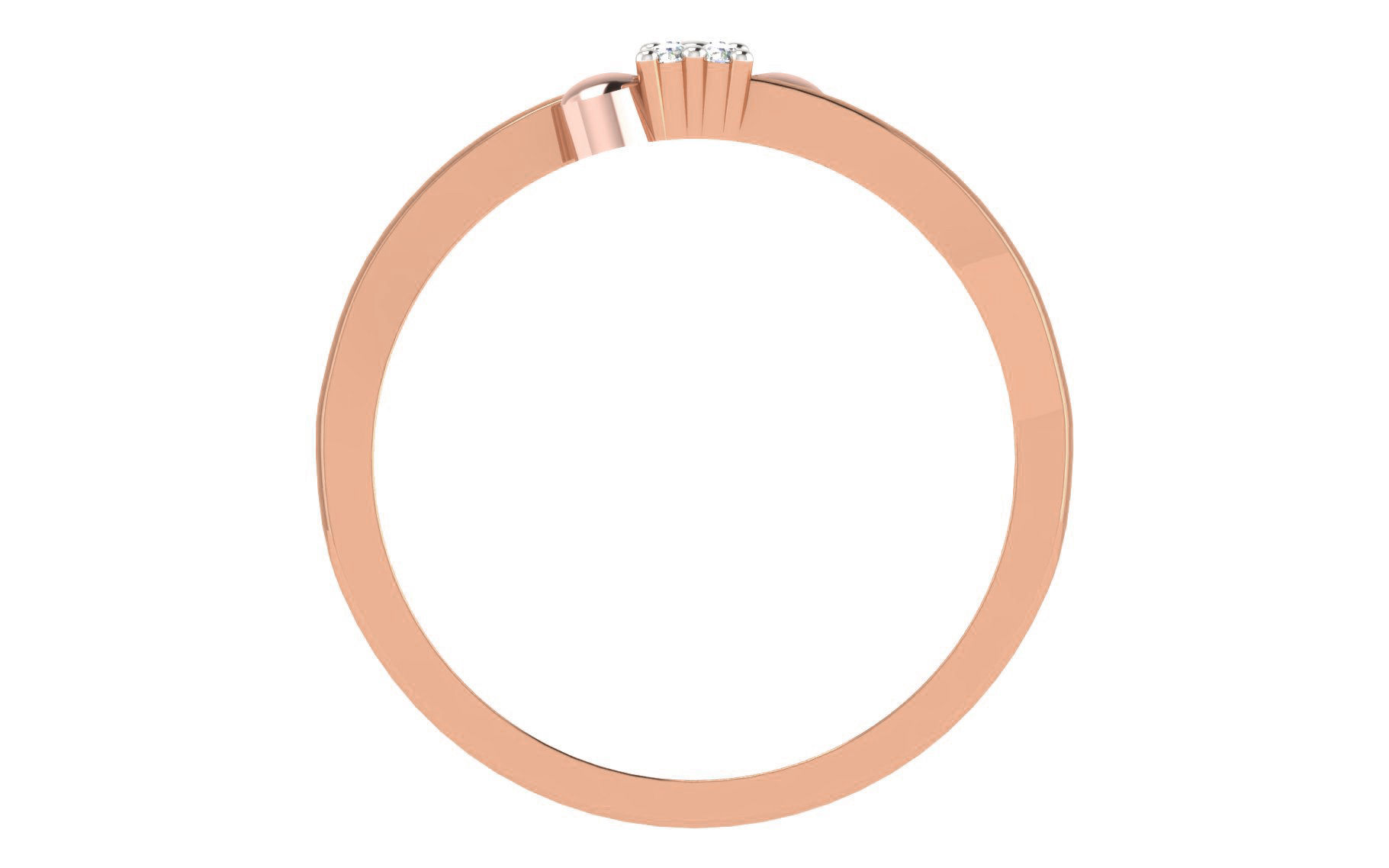 Women Diamond Ring 3dm stl render details 3D print model_2