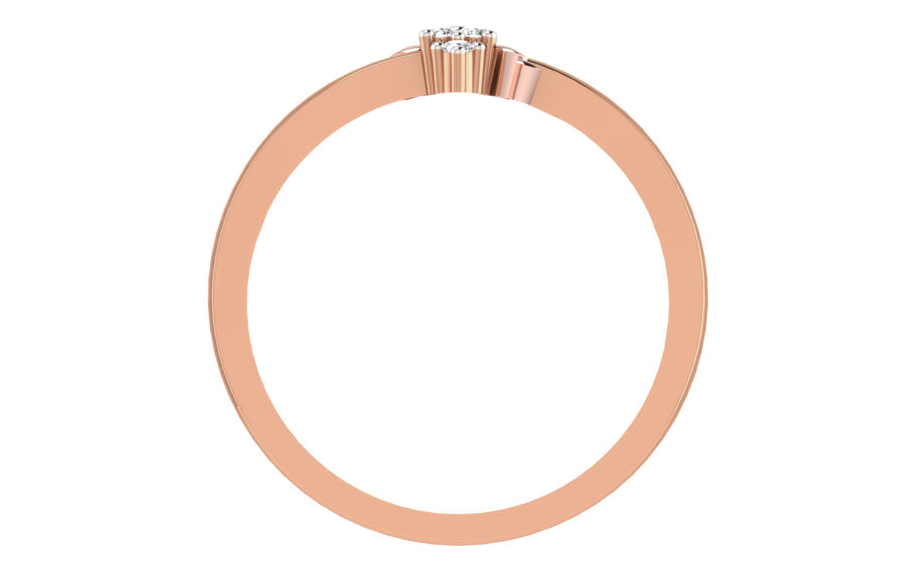 Women Diamond Ring 3dm stl render details 3D print model_2