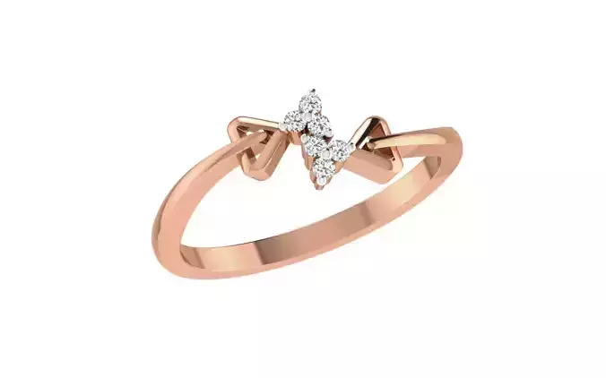 Women Diamond Ring 3dm stl render details