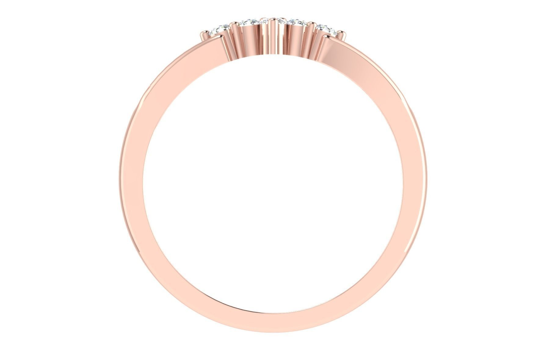 Women Diamond Ring 3dm stl render details 3D print model_3