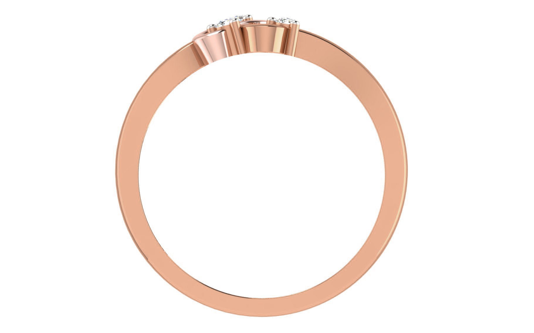 Women Diamond Ring 3dm stl render details 3D print model_2