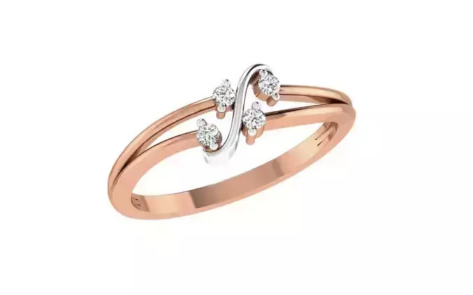 Women Diamond Ring 3dm stl render details 3D print model