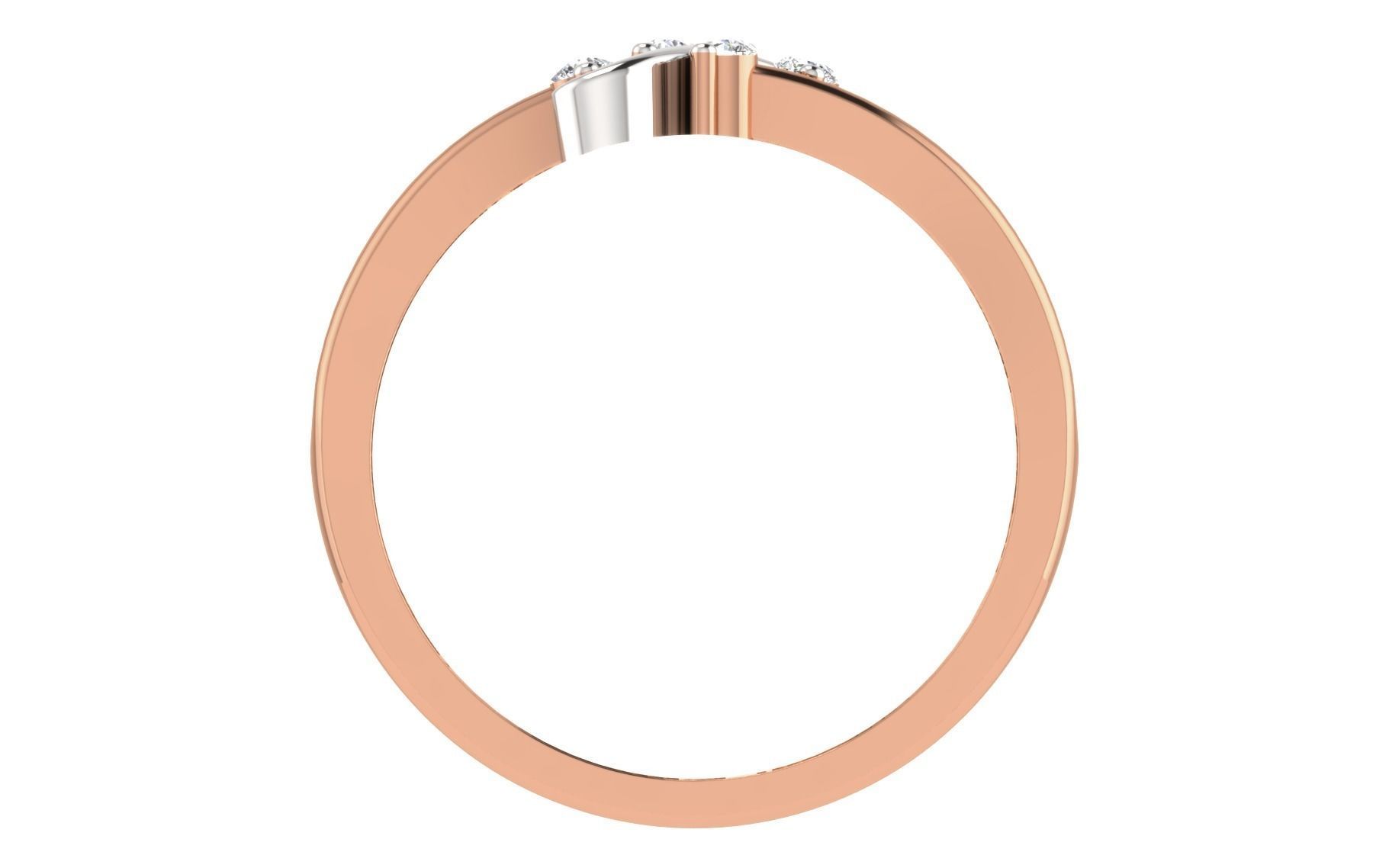 Women Diamond Ring 3dm stl render details 3D print model_3