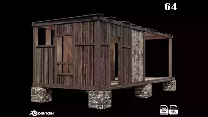 Medieval Houses 64- 4K Textures Game Ready