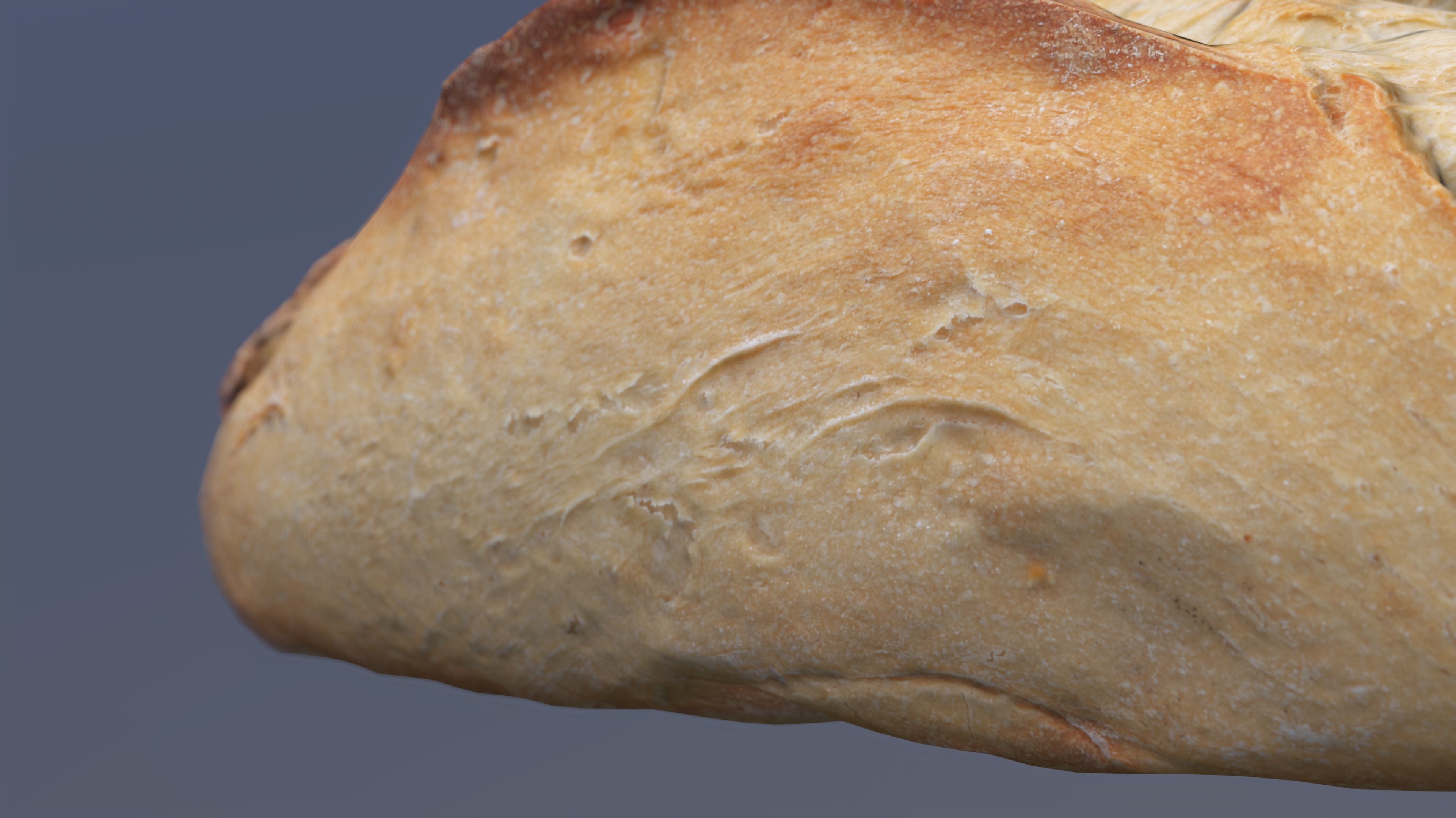 Fresh Wheat Bread Low-poly 3D model_6