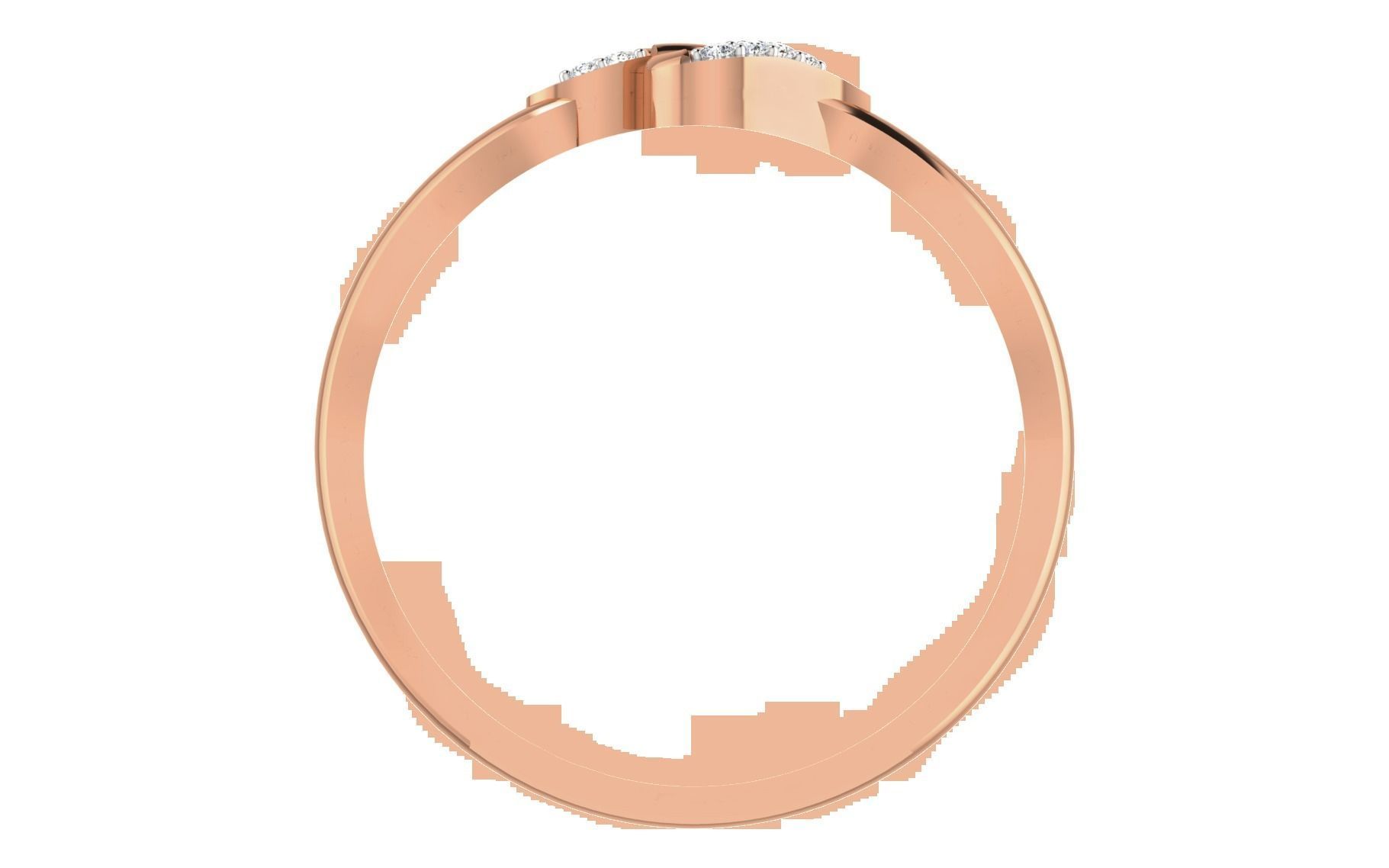 Women Diamond Ring 3dm stl render details 3D print model_3