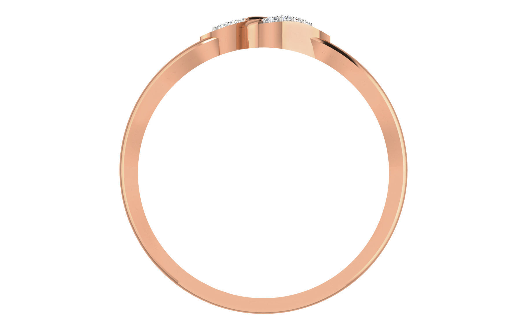 Women Diamond Ring 3dm stl render details 3D print model_2