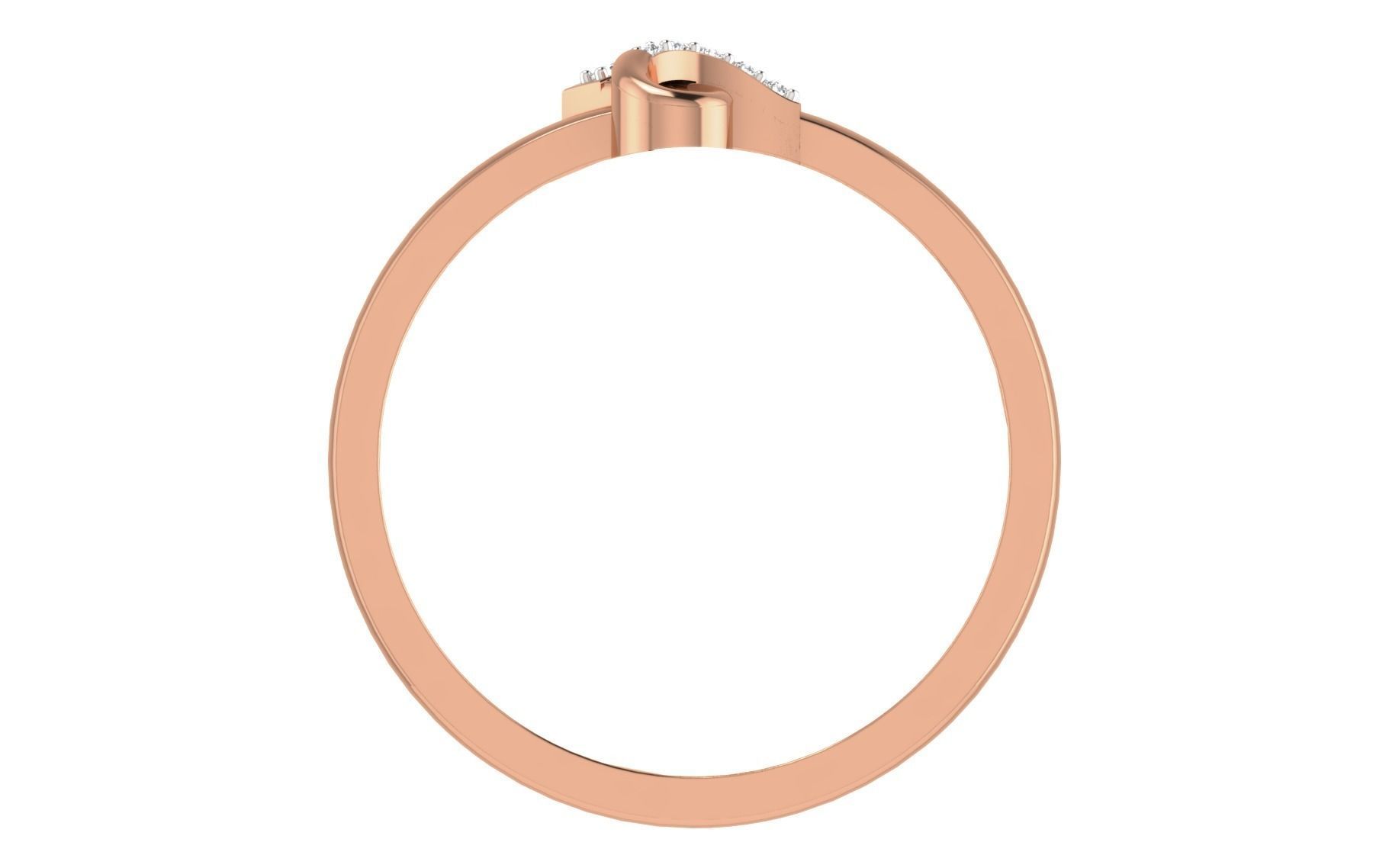 Women Diamond Ring 3dm stl render details 3D print model_3