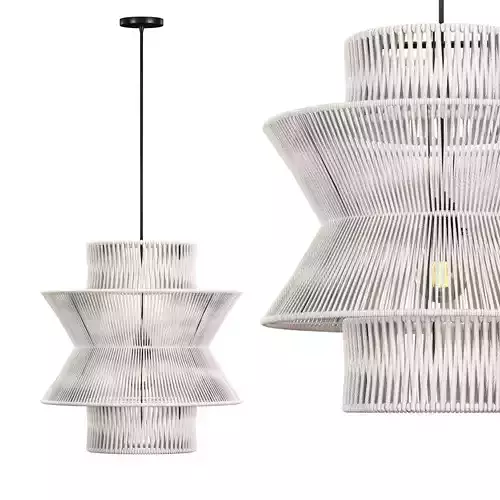 Swedish macrame chandelier