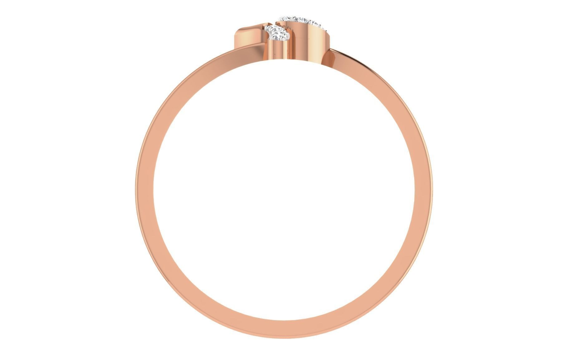 Women Diamond Ring 3dm stl render details 3D print model_4