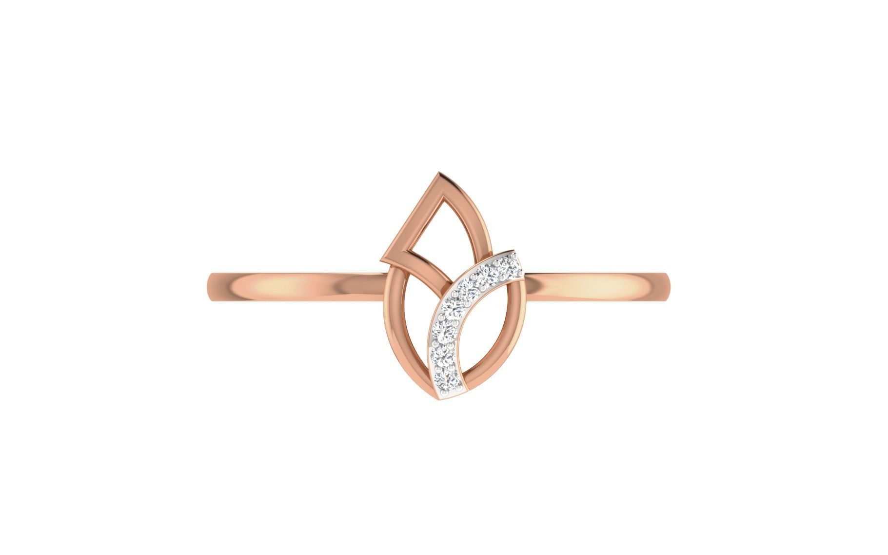 Women Diamond Ring 3dm stl render details 3D print model_8