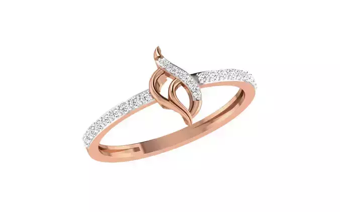 Women Diamond Ring 3dm stl render details