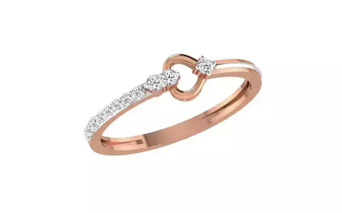 Women Diamond Ring 3dm stl render details