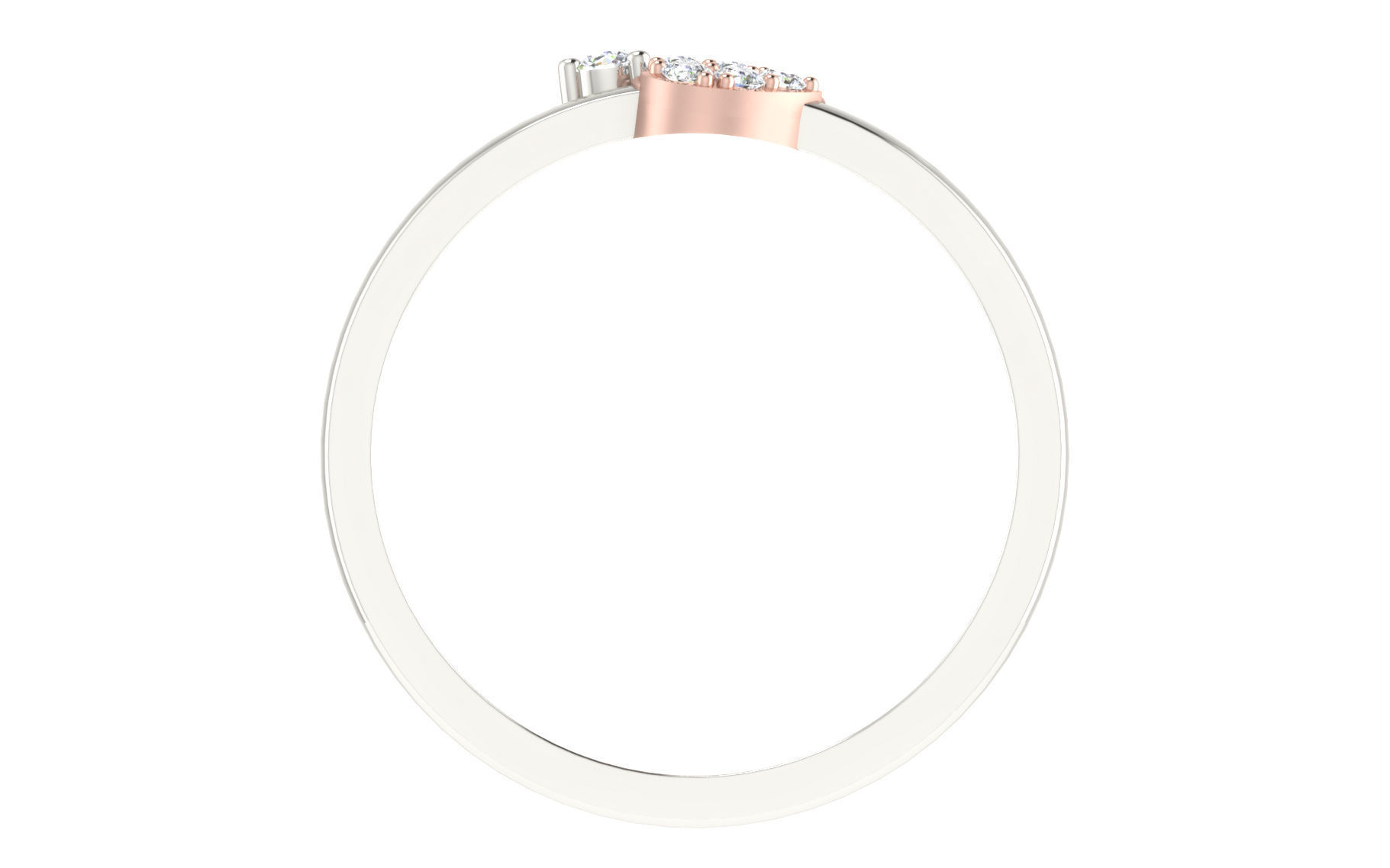 Women Diamond Ring 3dm stl render details 3D print model_2