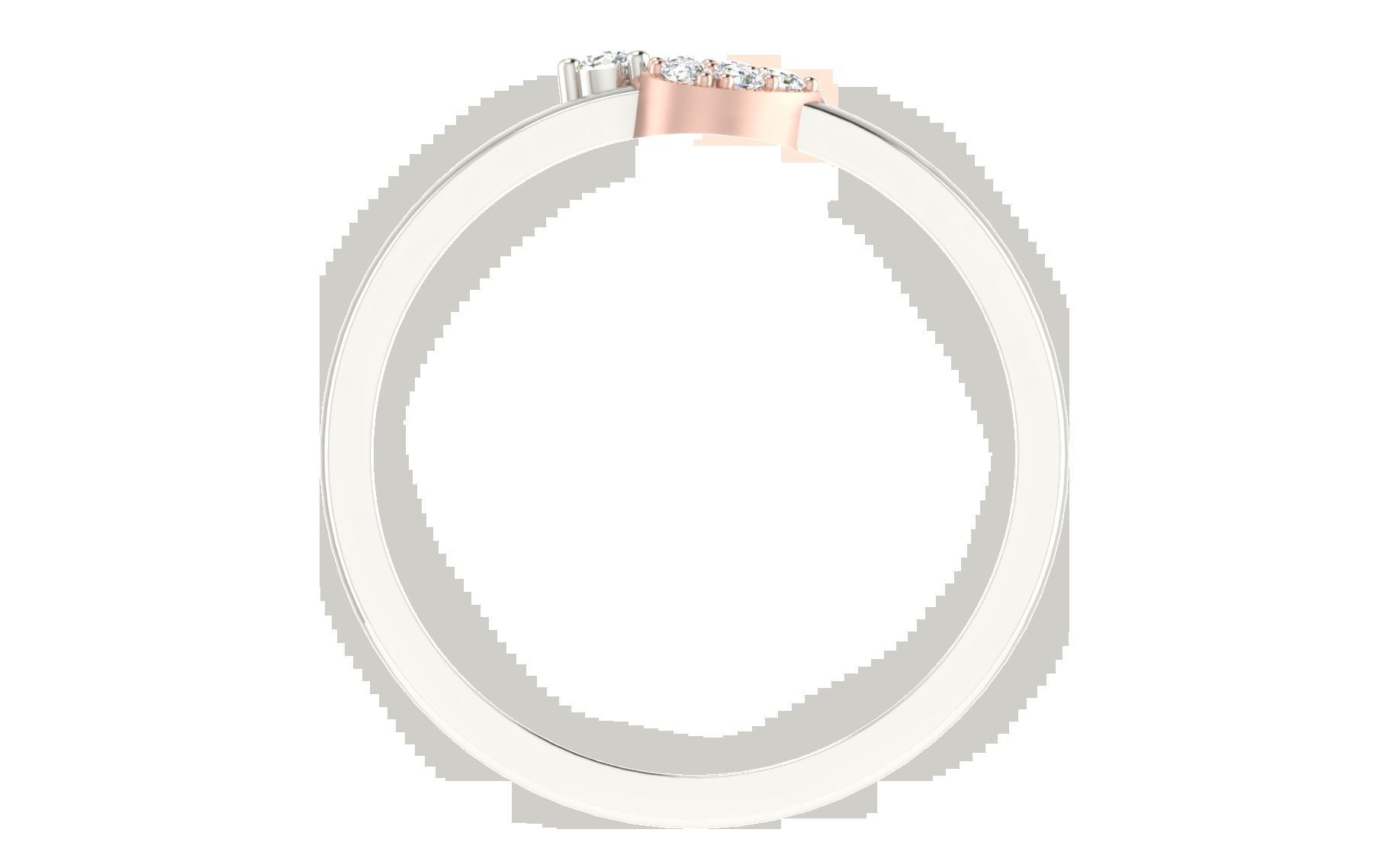 Women Diamond Ring 3dm stl render details 3D print model_4