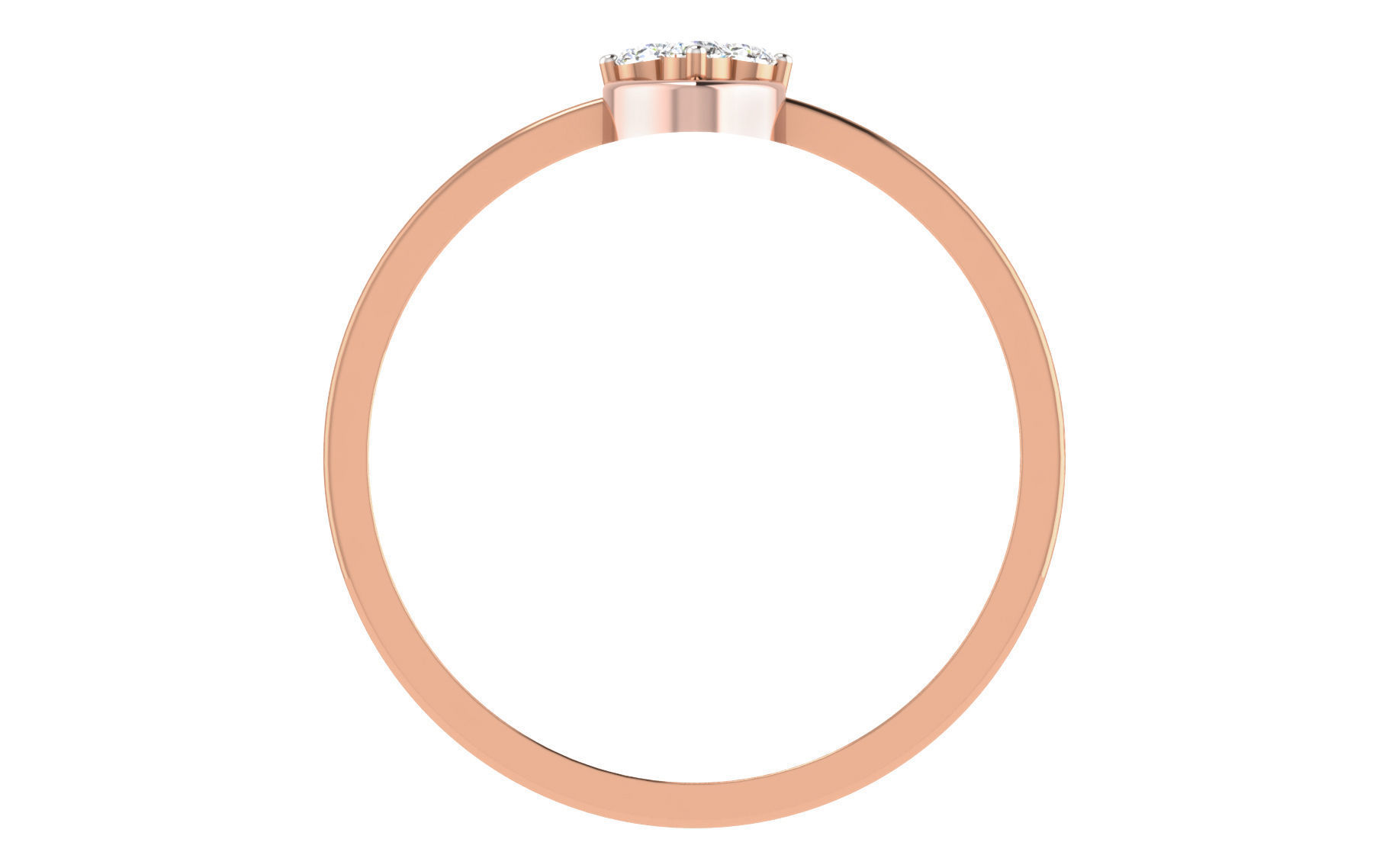 Women Diamond Ring 3dm stl render details 3D print model_2