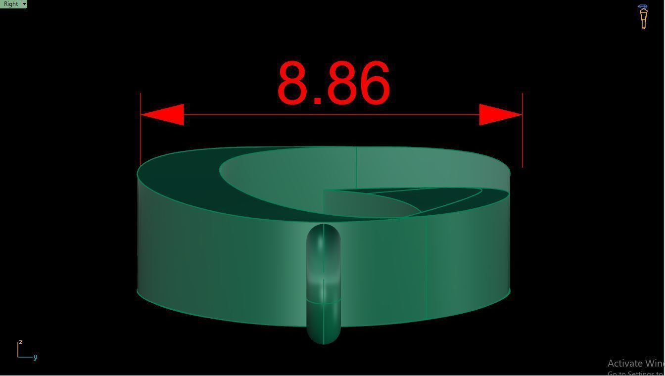 Bracelet B5 The luxury female bracelet 3D print model_9