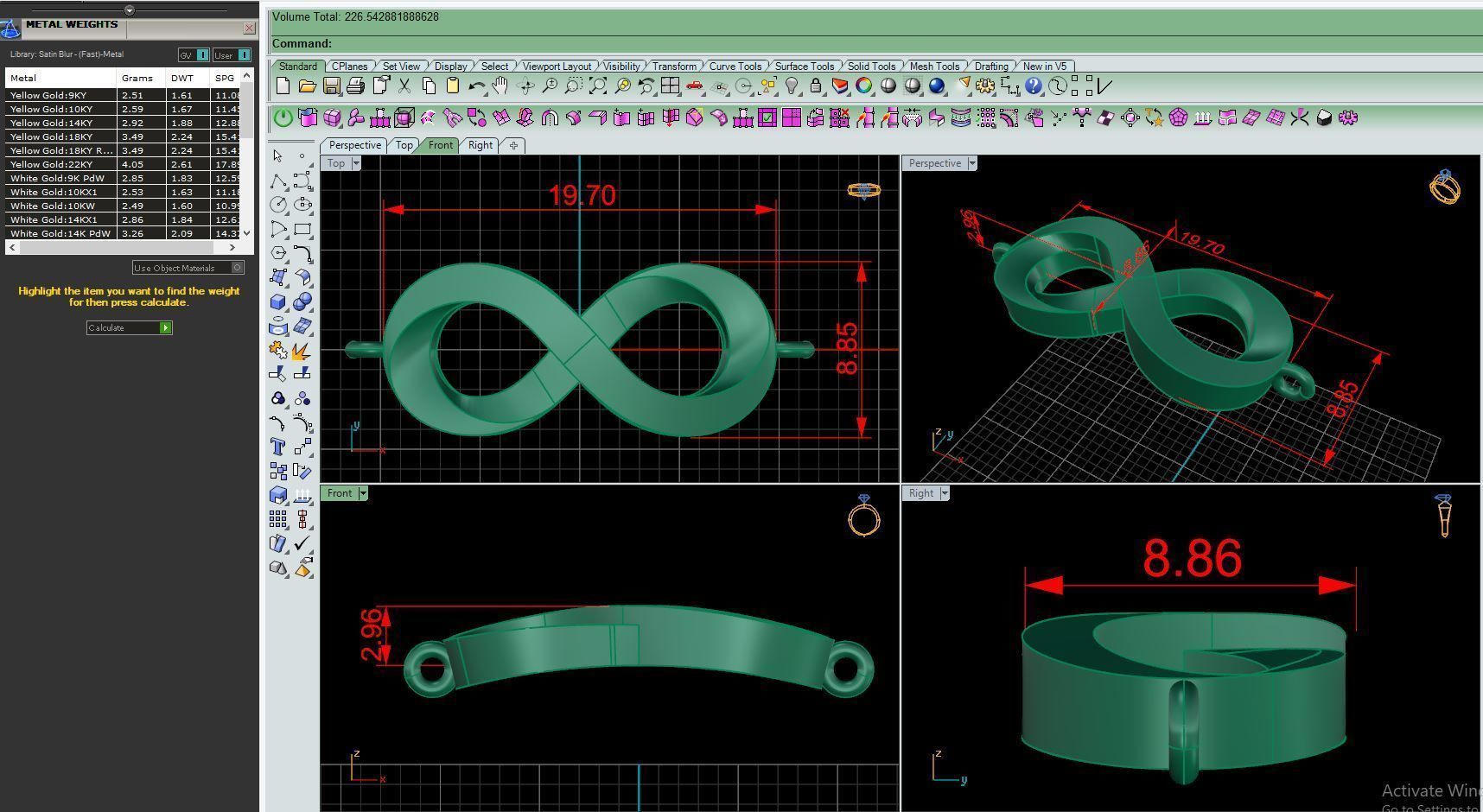 Bracelet B5 The luxury female bracelet 3D print model_7