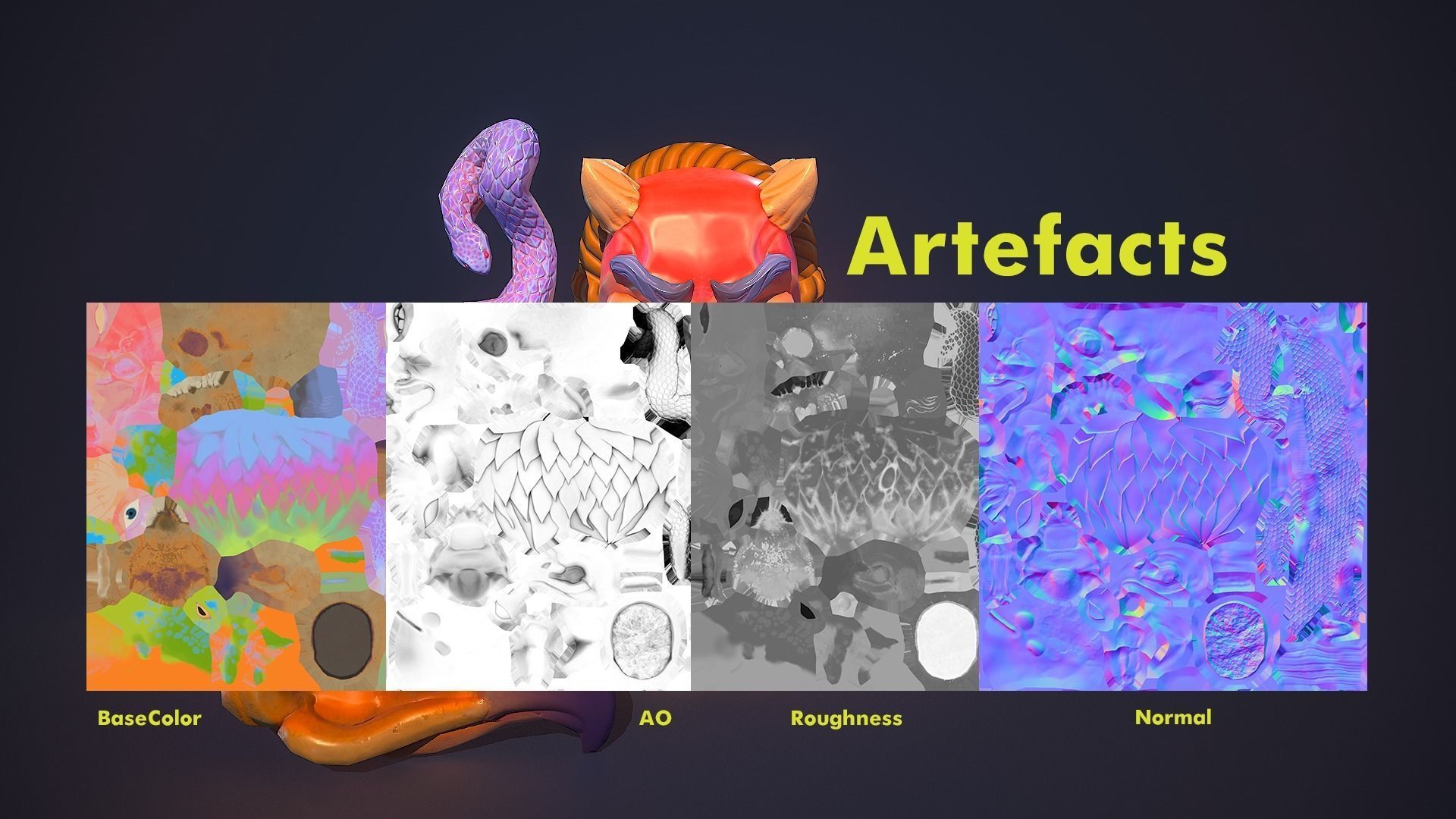 Artefacts Pack Low-poly 3D model_11