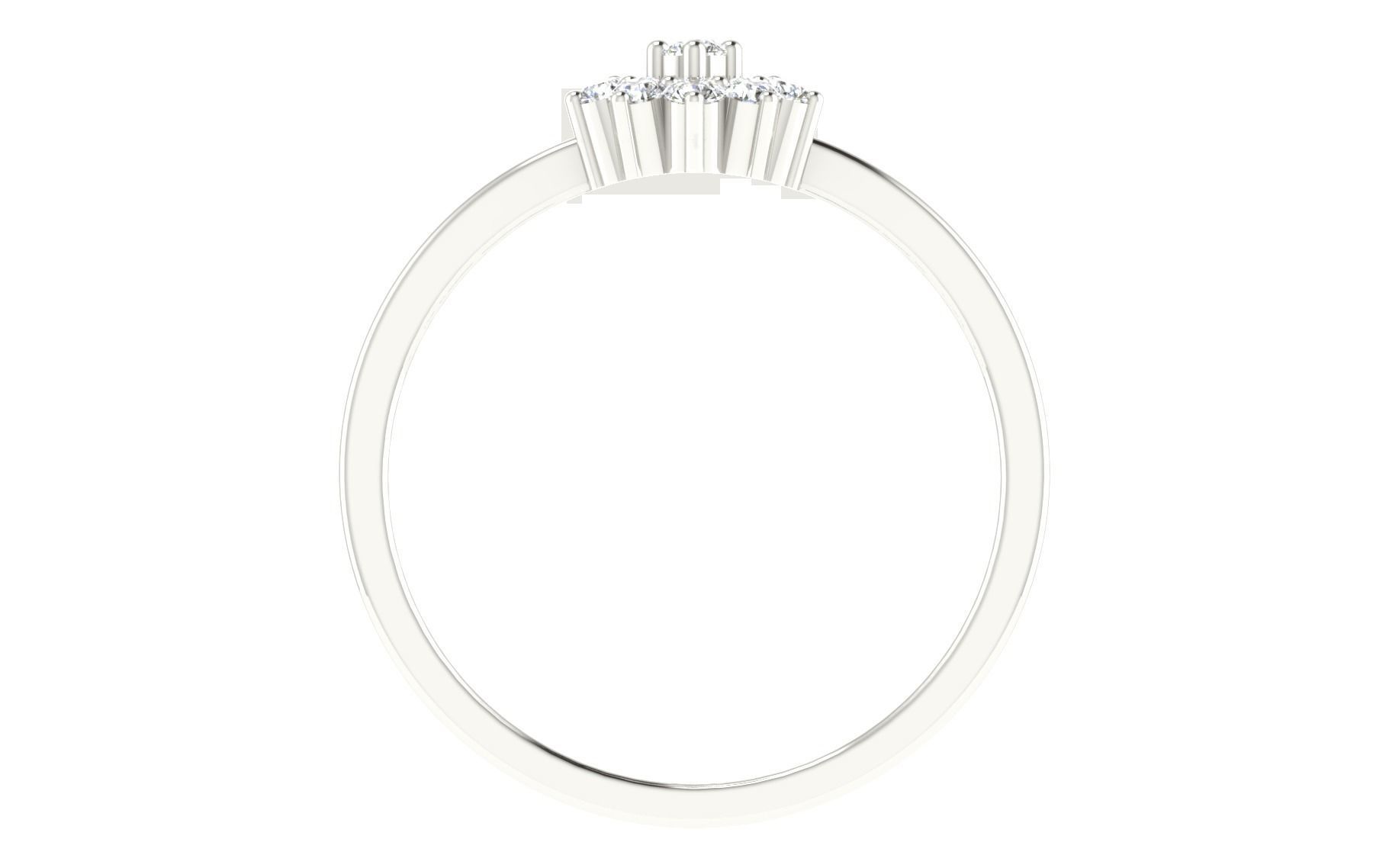 Women Diamond Ring 3dm stl render details 3D print model_1