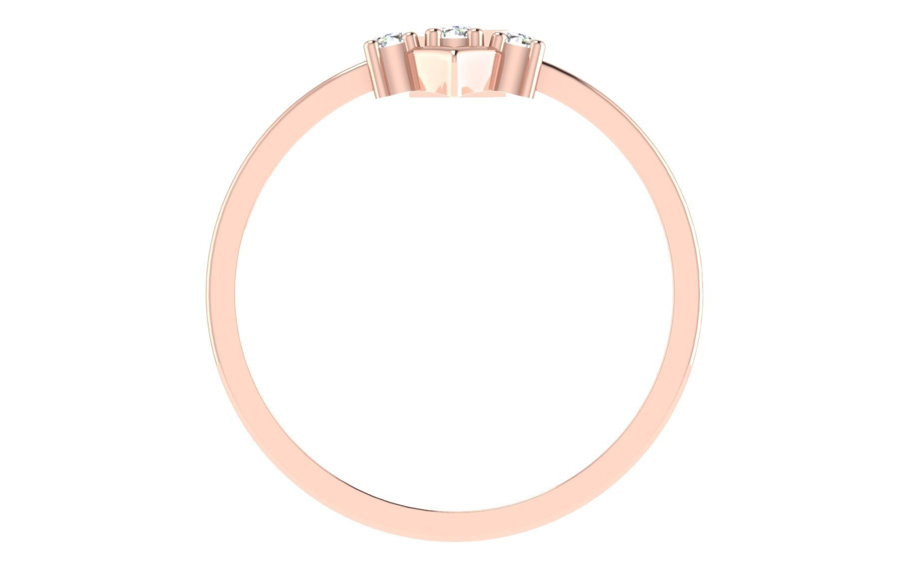 Women Diamond Ring 3dm stl render details 3D print model_5