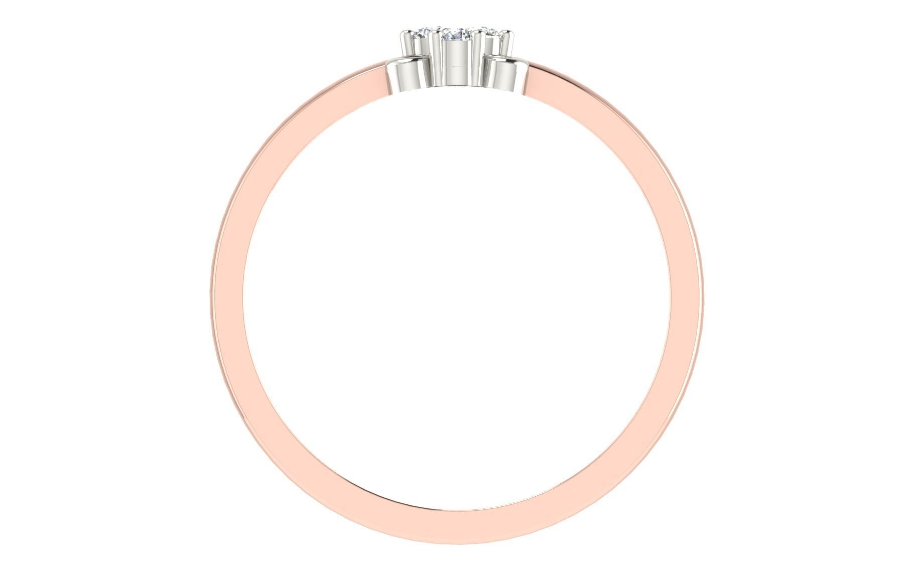 Women Diamond Ring 3dm stl render details 3D print model_6