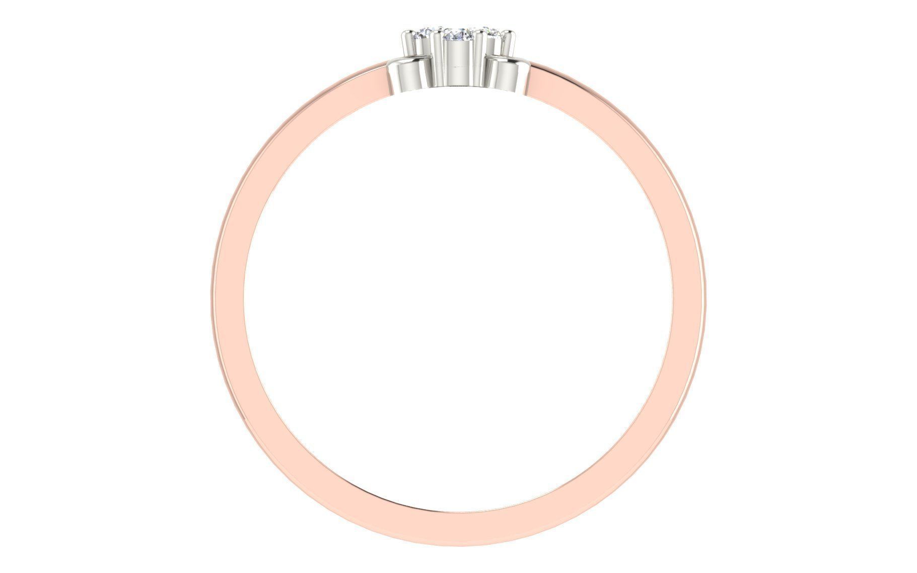 Women Diamond Ring 3dm stl render details 3D print model_3