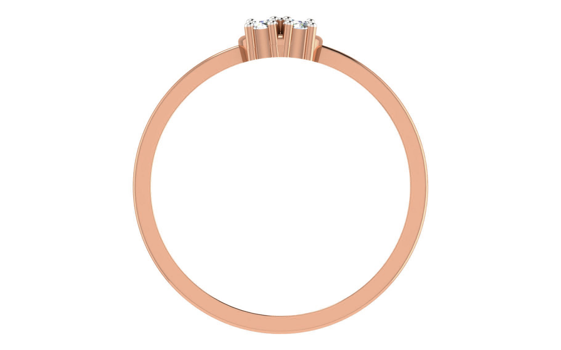 Women Diamond Ring 3dm stl render details 3D print model_2