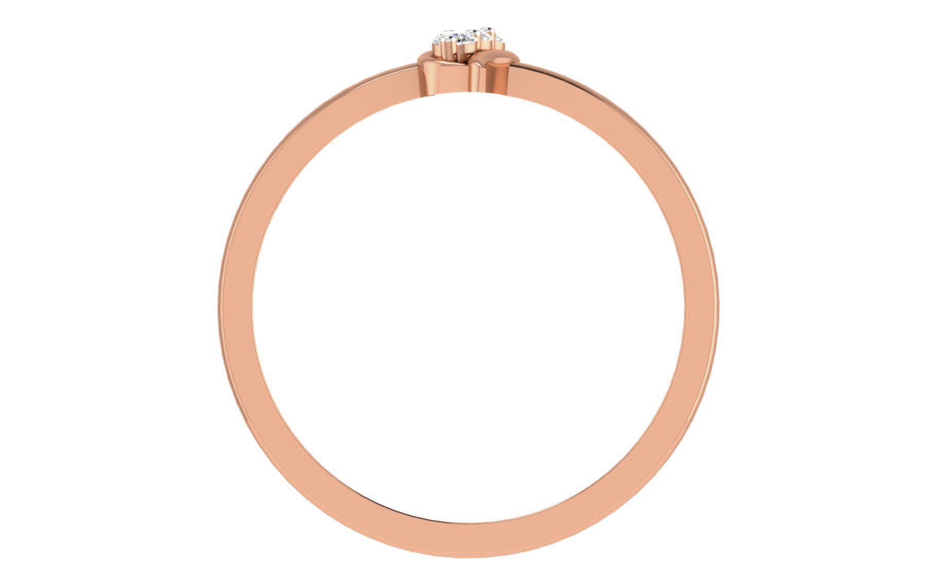 Women Diamond Ring 3dm stl render details 3D print model_2